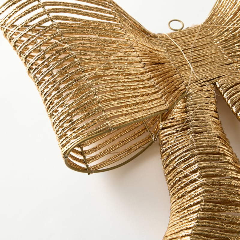 Sparkling Gold Bow with LED Lights