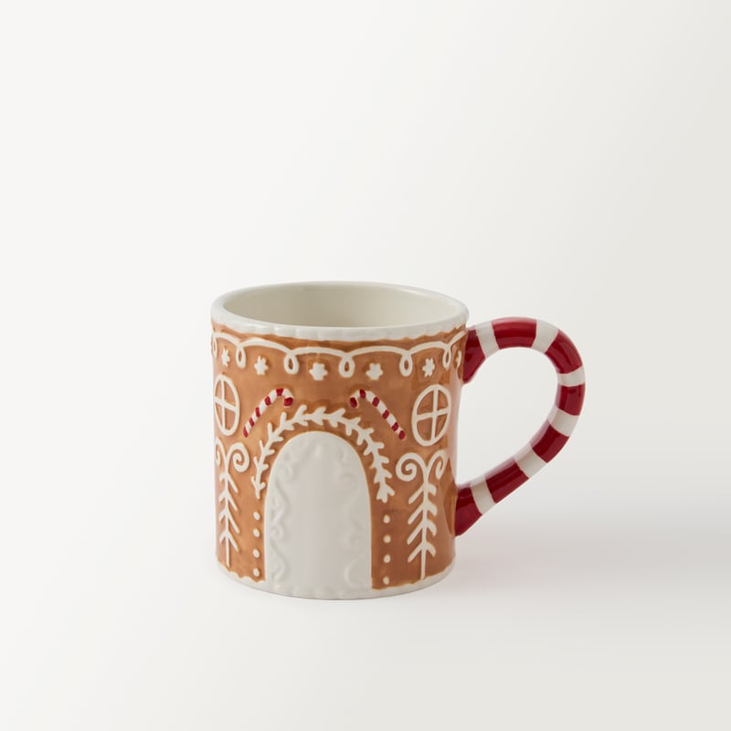 Christmas Gingerbread Doll Mug with Lid