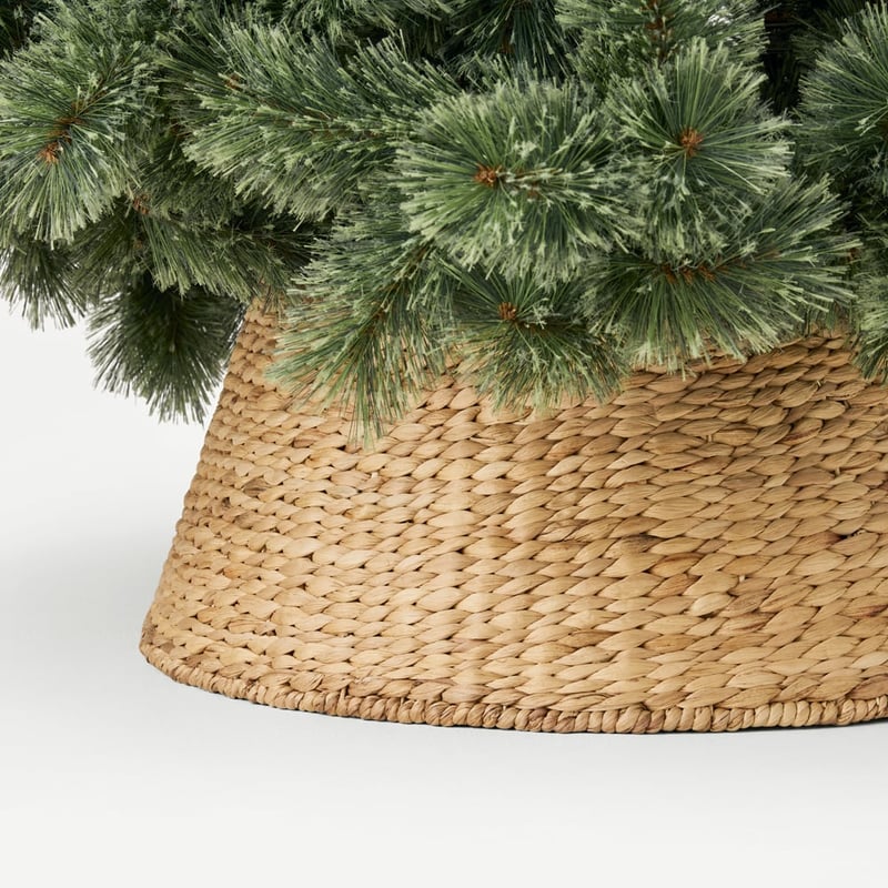 Natural Woven Christmas Tree Skirt