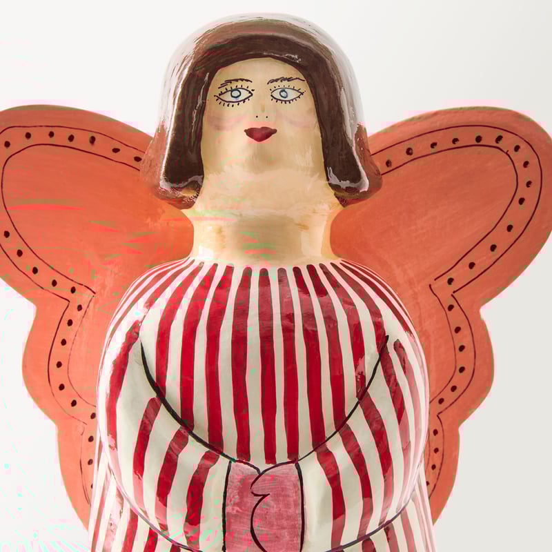 Papier Mache 12 Days of Christmas Angel