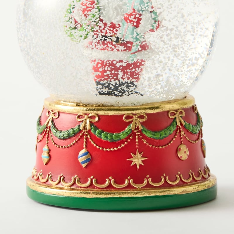Santa Musical Snow Globe with LED Lights