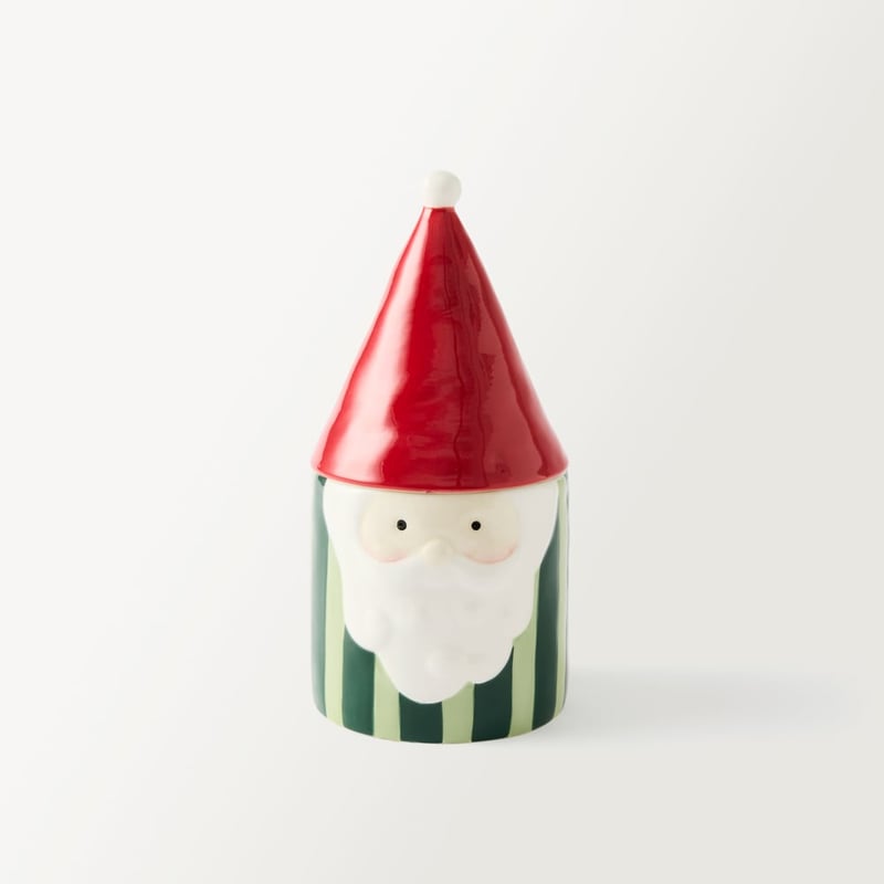 Santa Red, Green & White Canister