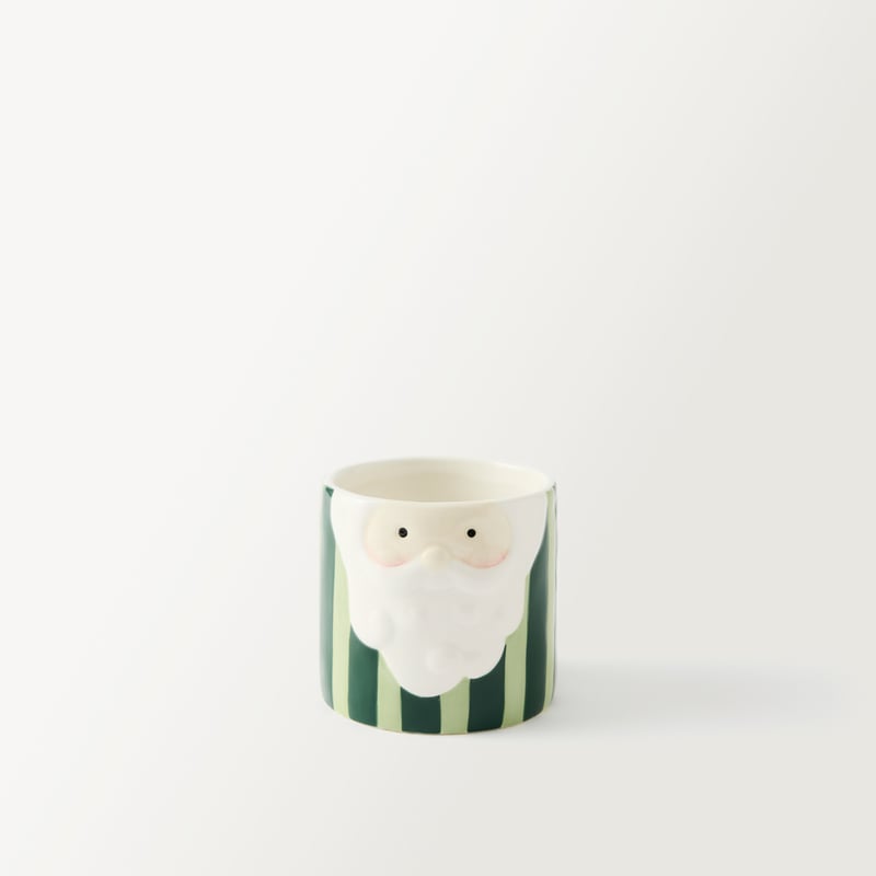 Santa Red, Green & White Canister