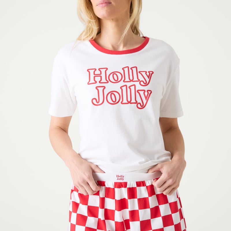 Women's Holly Jolly Red Short Pyjama Set