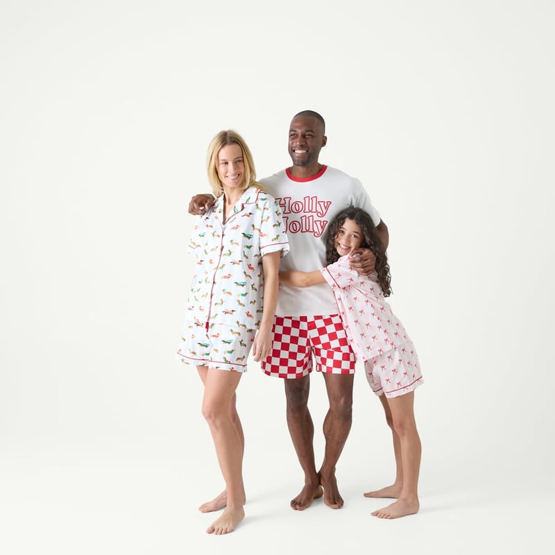 Women's Bows Pink Short Pyjama Set