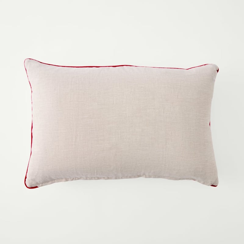 Festive Dachshunds Linen Cushion