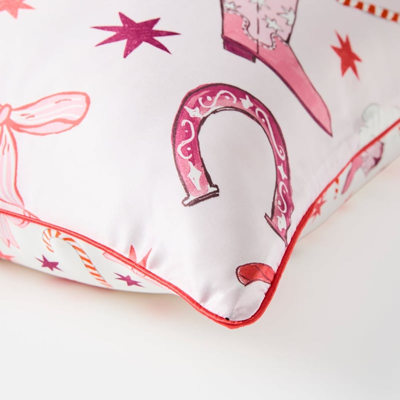 Sweet Dreams Christmas Cowgirl Silk Pillowcase