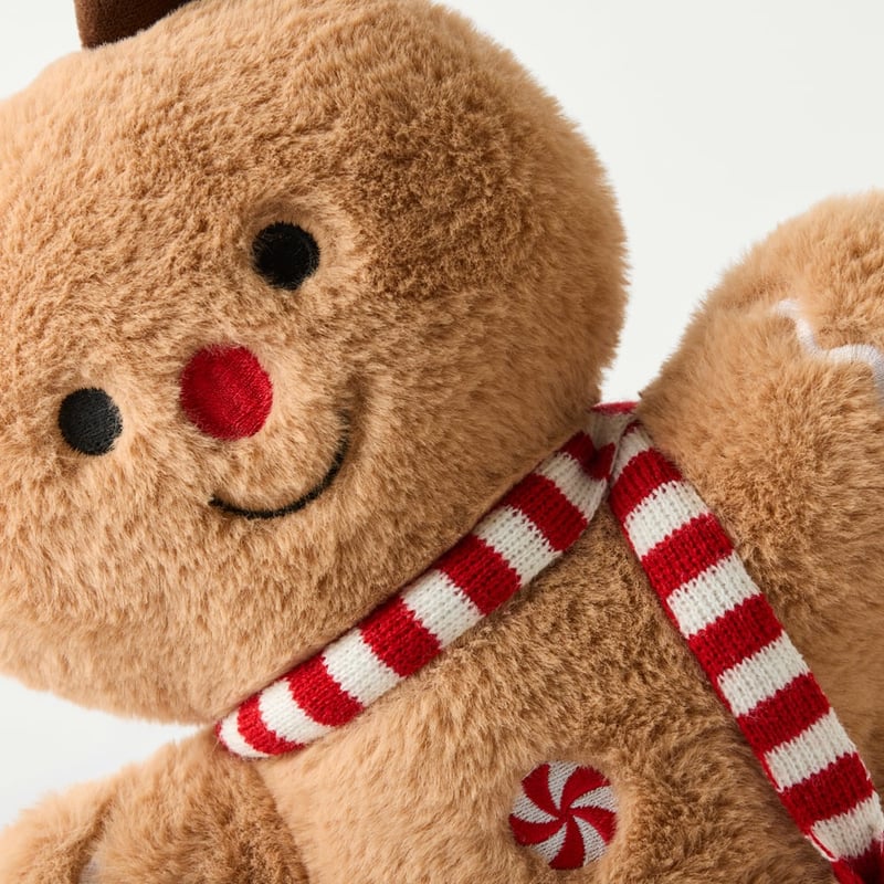 Brown Goldie Gingerbread Christmas Cushion