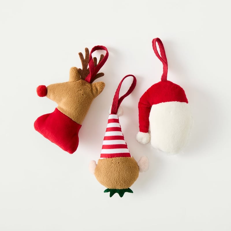 Santa Christmas Tree Decorations Pack of 3