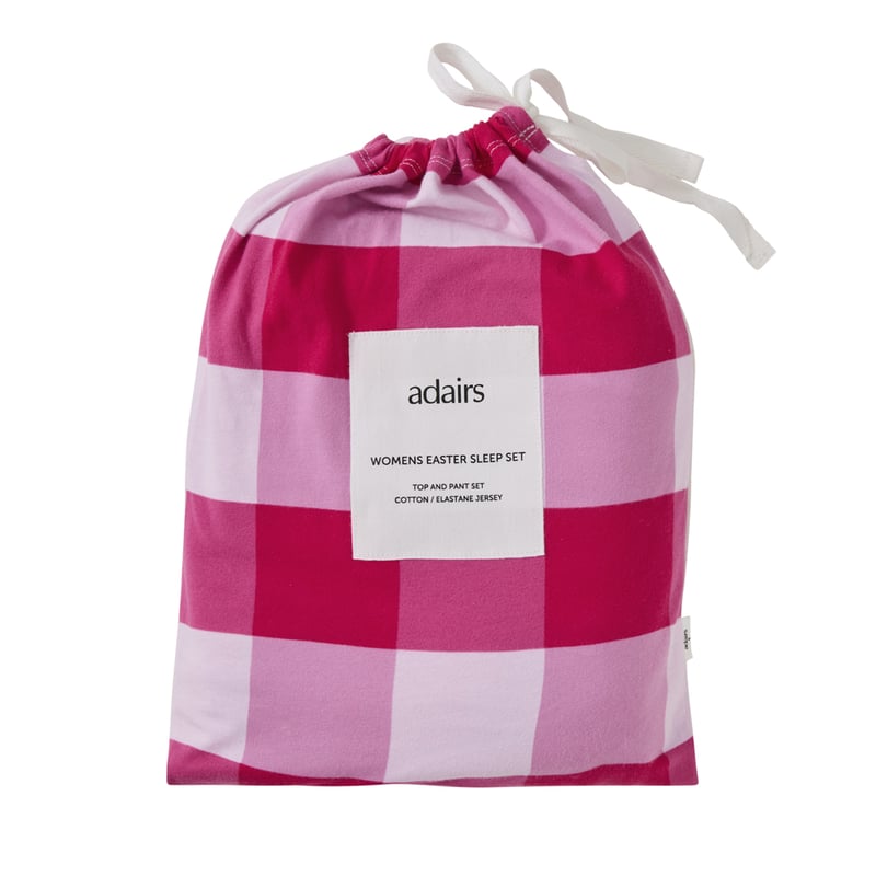 Womens Easter Binky Pink Long Pyjama Set