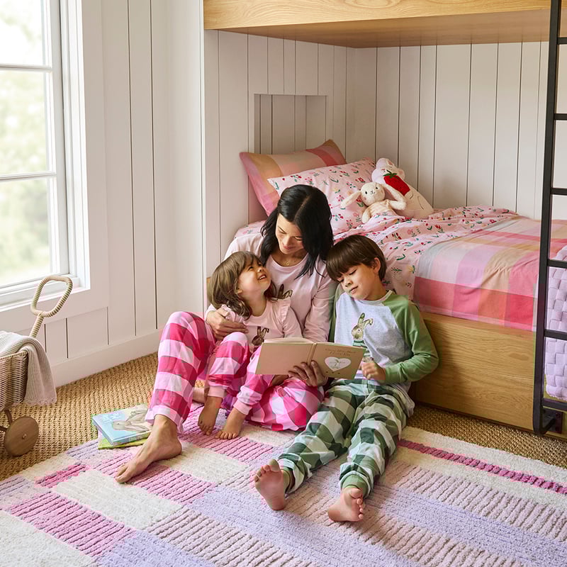 Womens Easter Binky Pink Long Pyjama Set