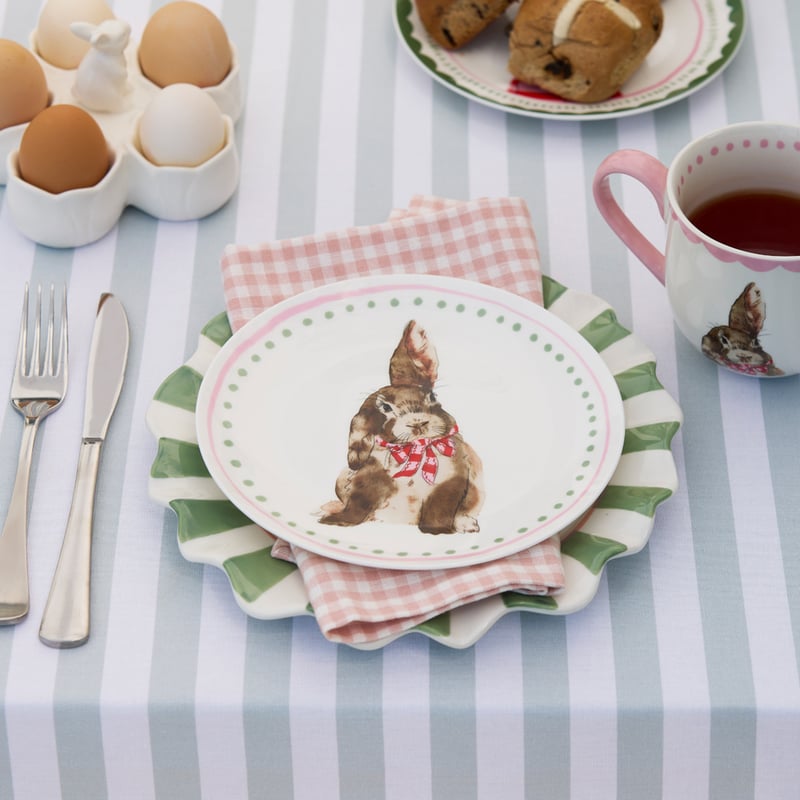 Bunny Friends Pink Plate