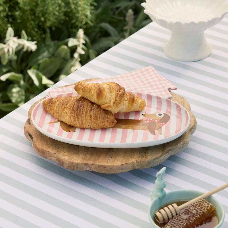 Dachshund Breakfast Club Dachshund Oval Platter