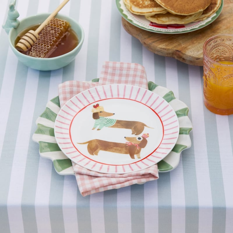 Dachshund Breakfast Club Pancake Dachshund Plate