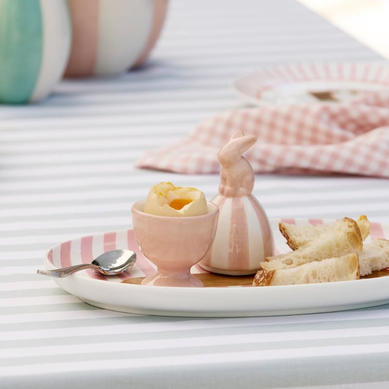 Carnival Stripe Pink Egg Cup