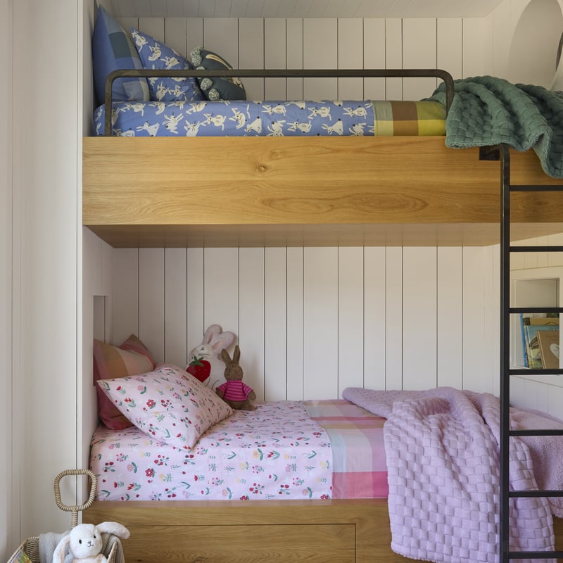 Bunny Floral Pale Pink Sheet Set