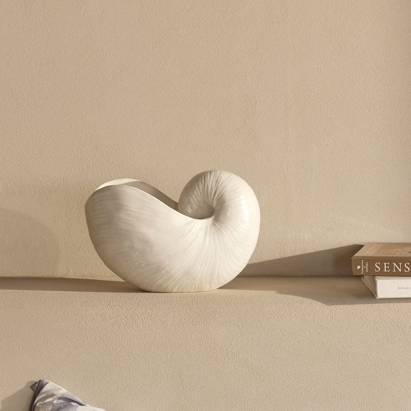 Marine Life Conch Statue