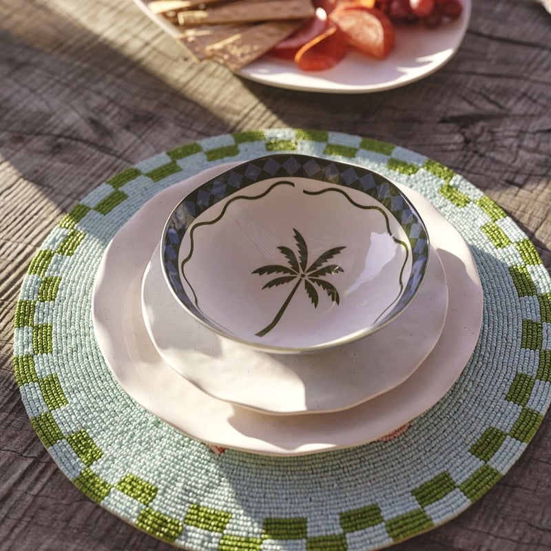 Sealife Beaded Shell Placemat