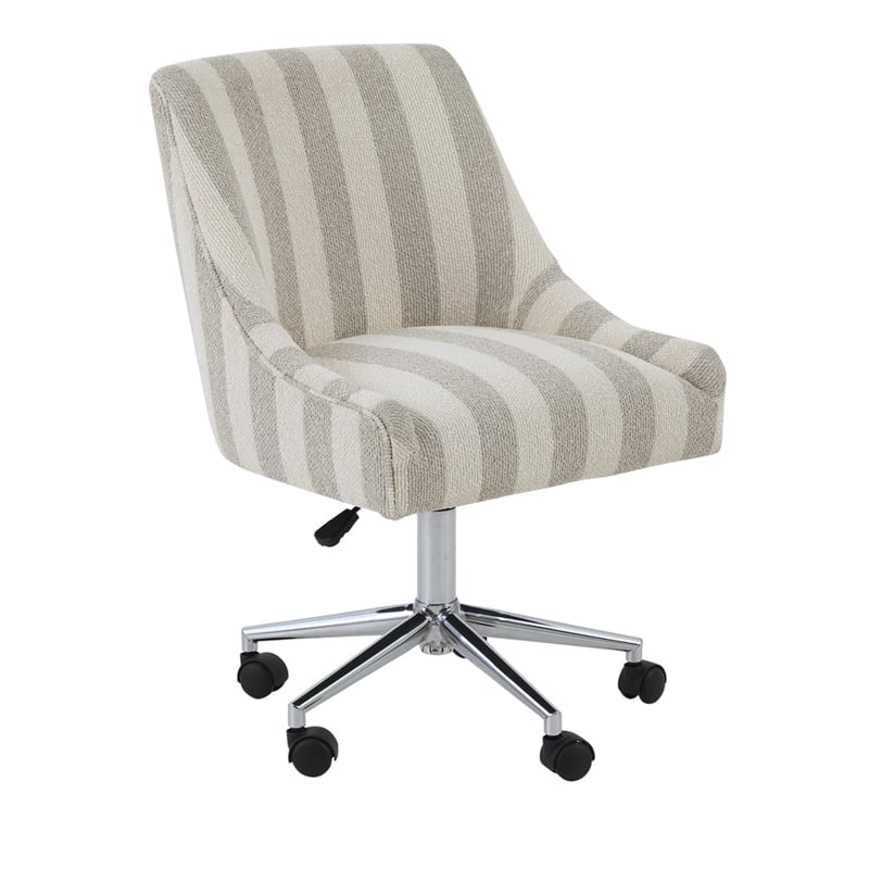 Neville Beige Stripe Desk Chair