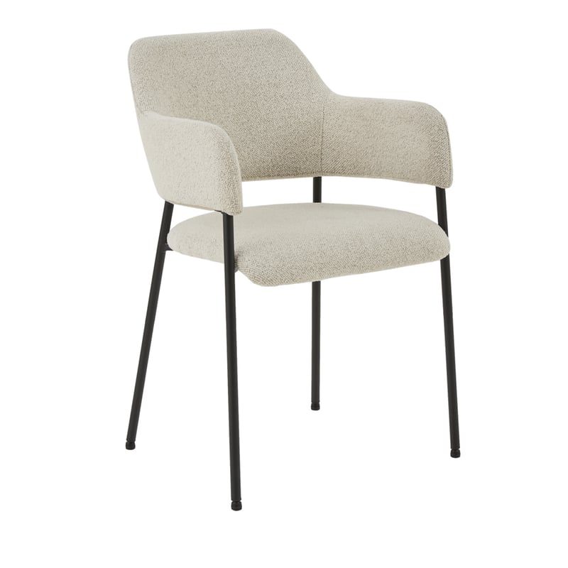 Rhodes Pearl Boucle Dining Chair Set of 2