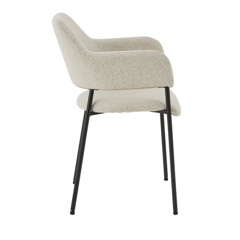 Rhodes Pearl Boucle Dining Chair Set of 2