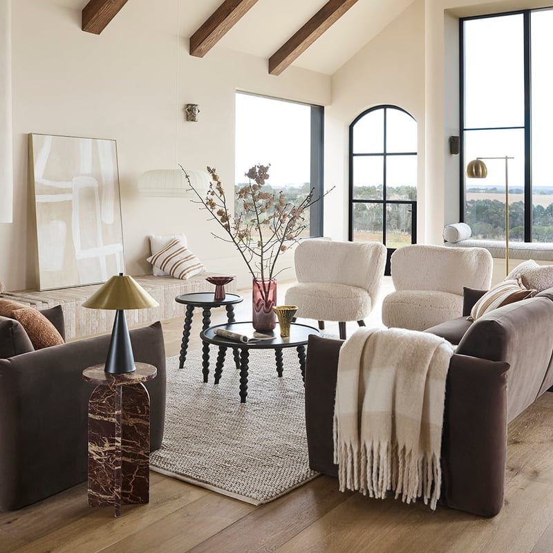 Marble Burgundy Drinks Table