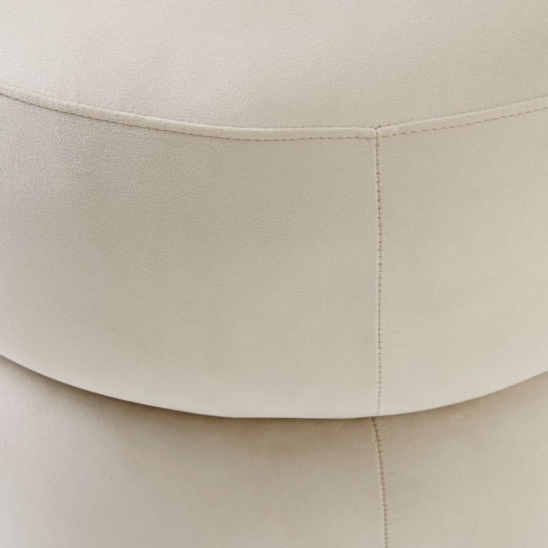 Poppi Birch Velvet Ottoman