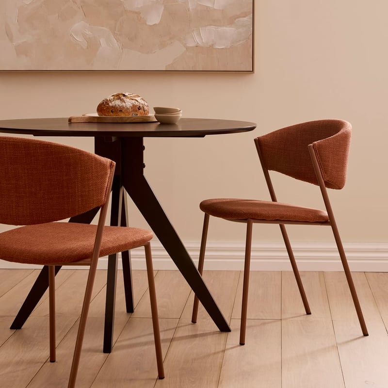 Malone Terracotta Dining Chair Set of 2