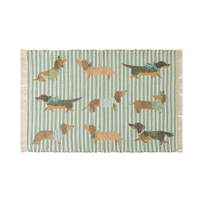 Monte Dachshund Stripe Indoor Mat