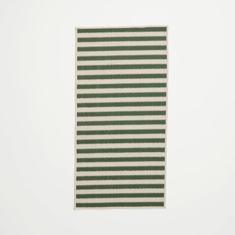 Soho Green & Ivory Stripe Indoor & Outdoor Mat