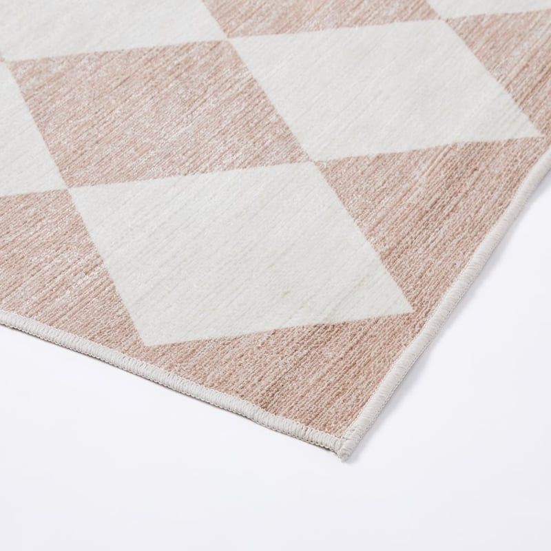 Diamond Pearl Washable Runner