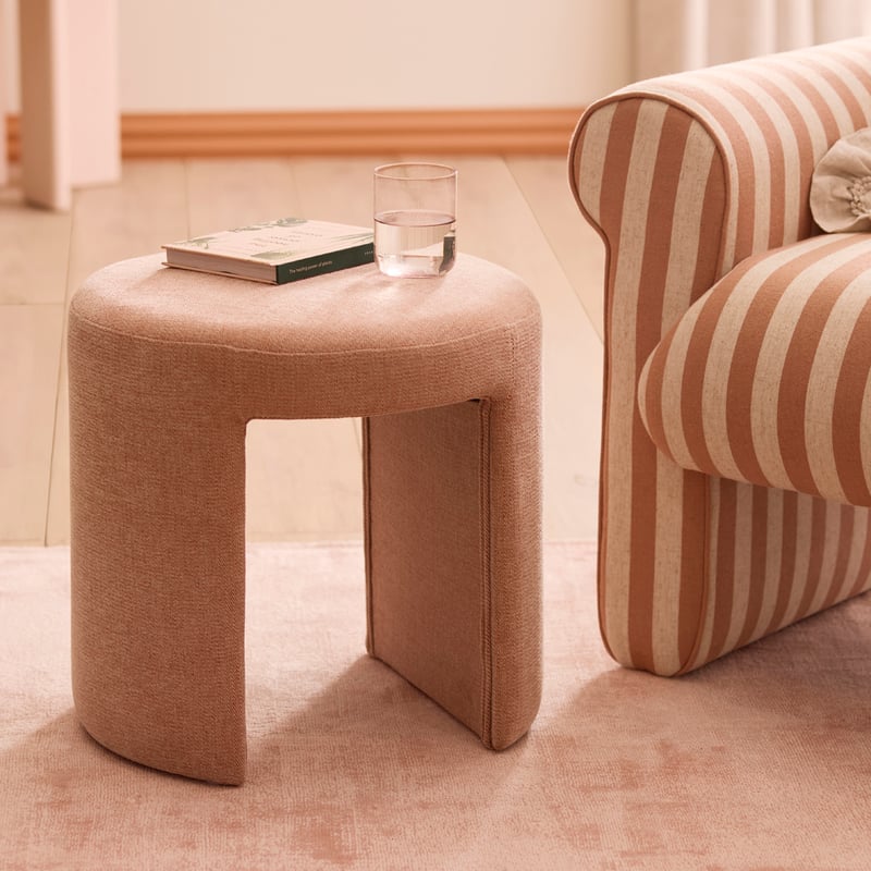 Benny Blush Ottoman