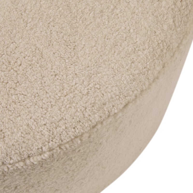 Owen Beige Shearling Large Ottoman