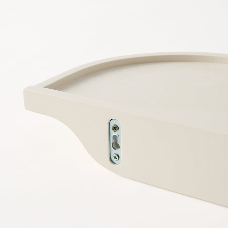 Wave White Wall Shelf Pack of 2