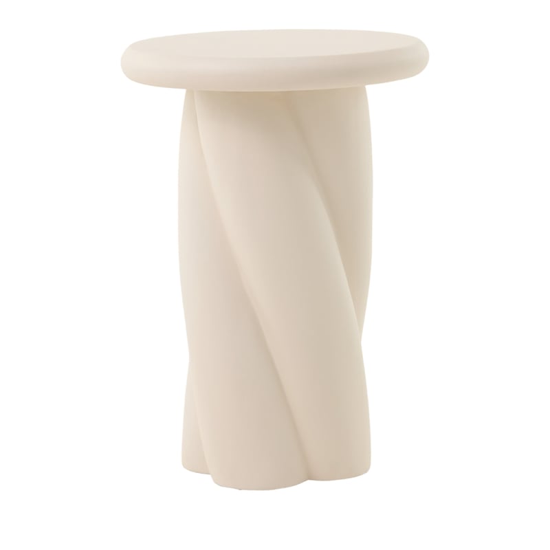 Twist Cream Side Table