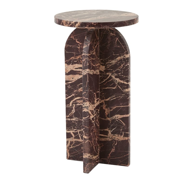 Marble Burgundy Drinks Table