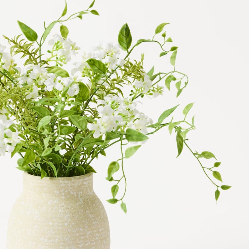 White Jasmine in Ceramic Vase