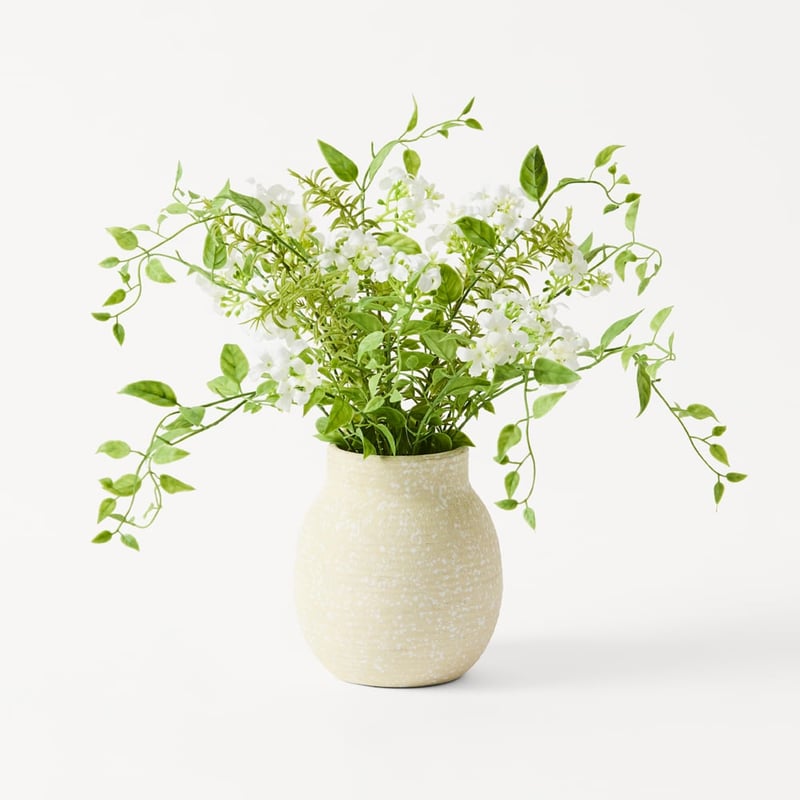White Jasmine in Ceramic Vase