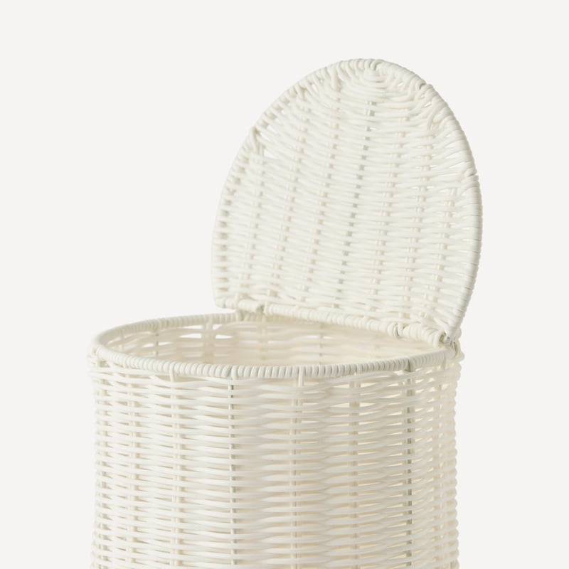 Suki White Dust Bin