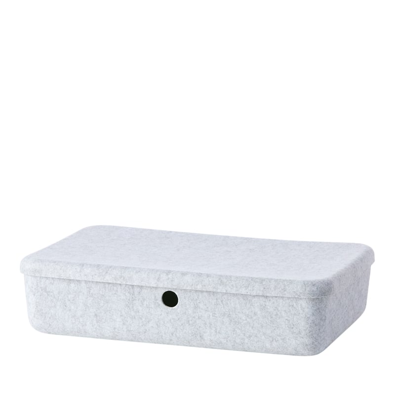 Osaka Grey Felt Underbed Storage Basket