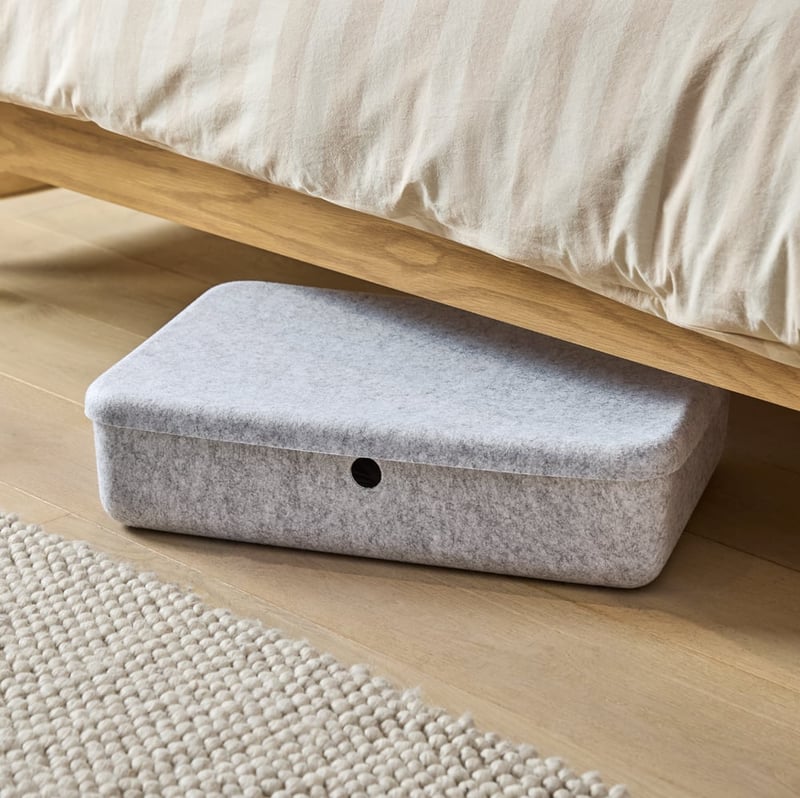 Osaka Grey Felt Underbed Storage Basket
