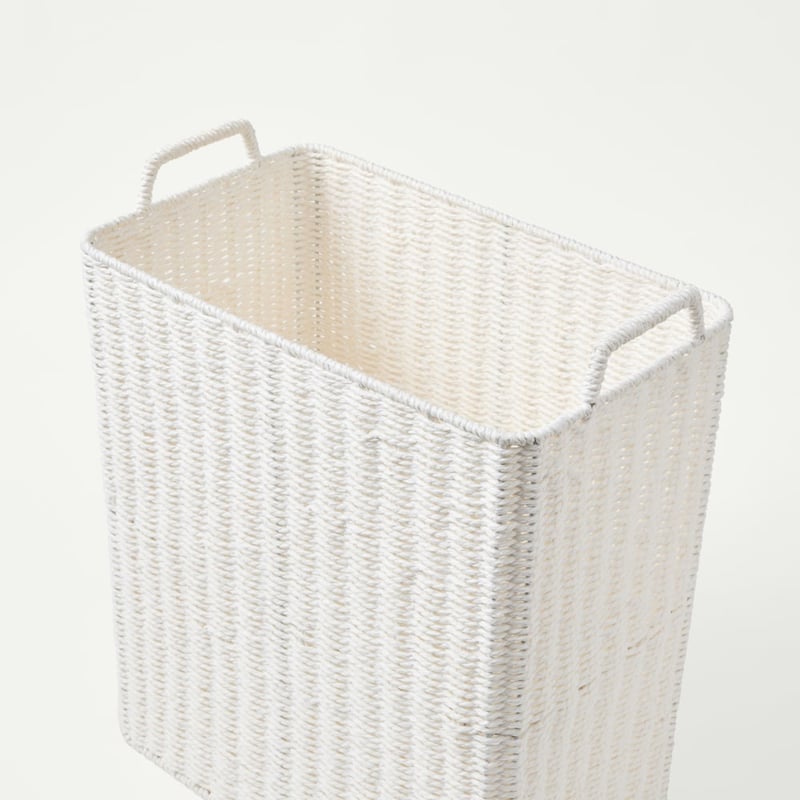 Sala White Laundry Basket