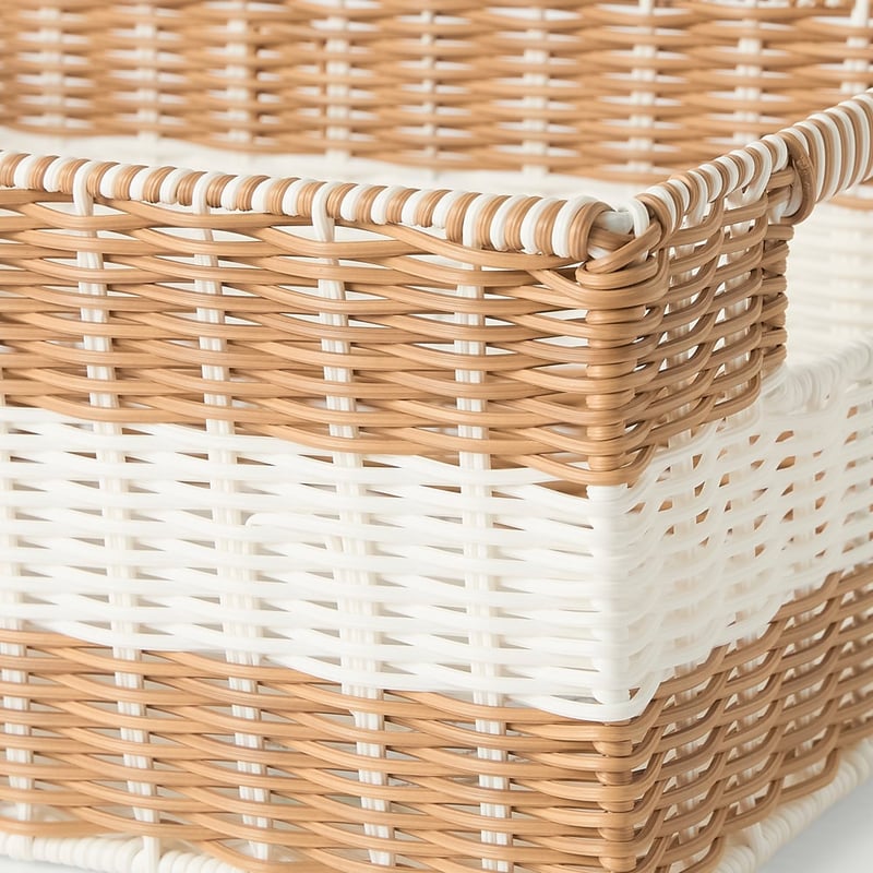 Eden Natural & White Storage Baskets