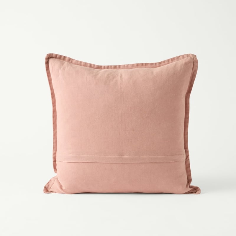 Belgian Vintage Washed Linen Pink Glow Cushion
