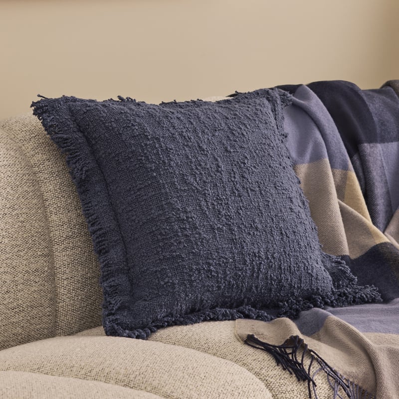 Leiden Indigo Boucle Cushion