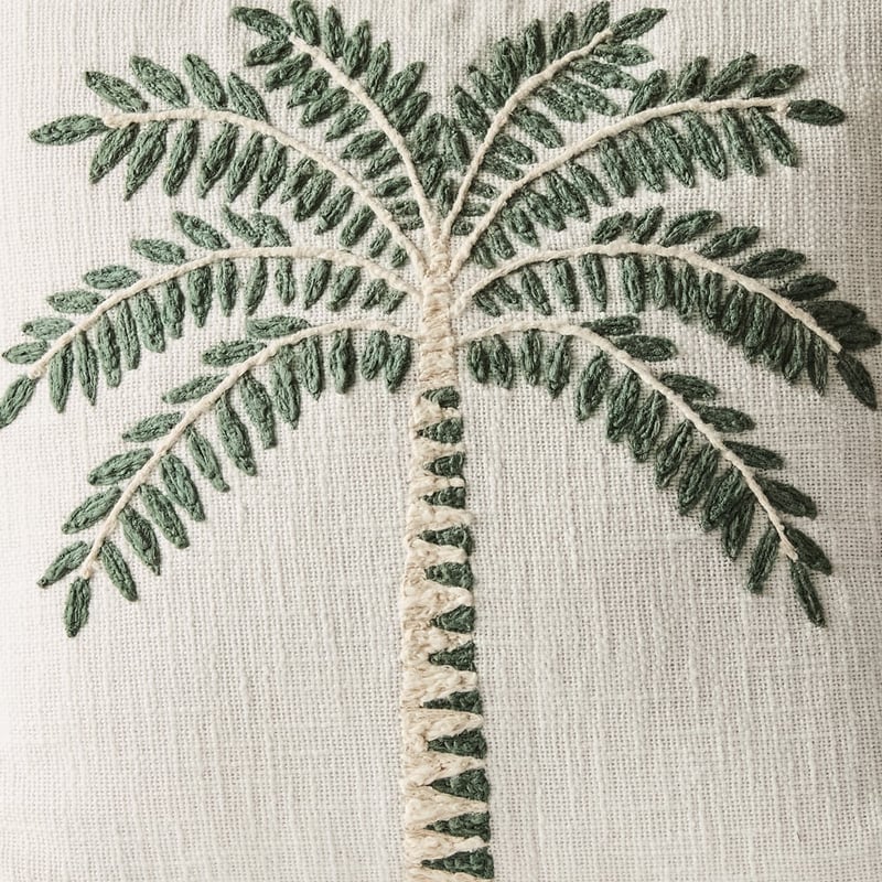 Kiki Palm Cilantro Cushion