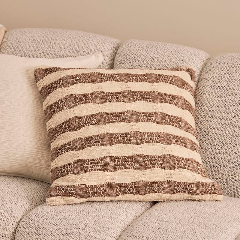Lonsdale Brown & Natural Cushion