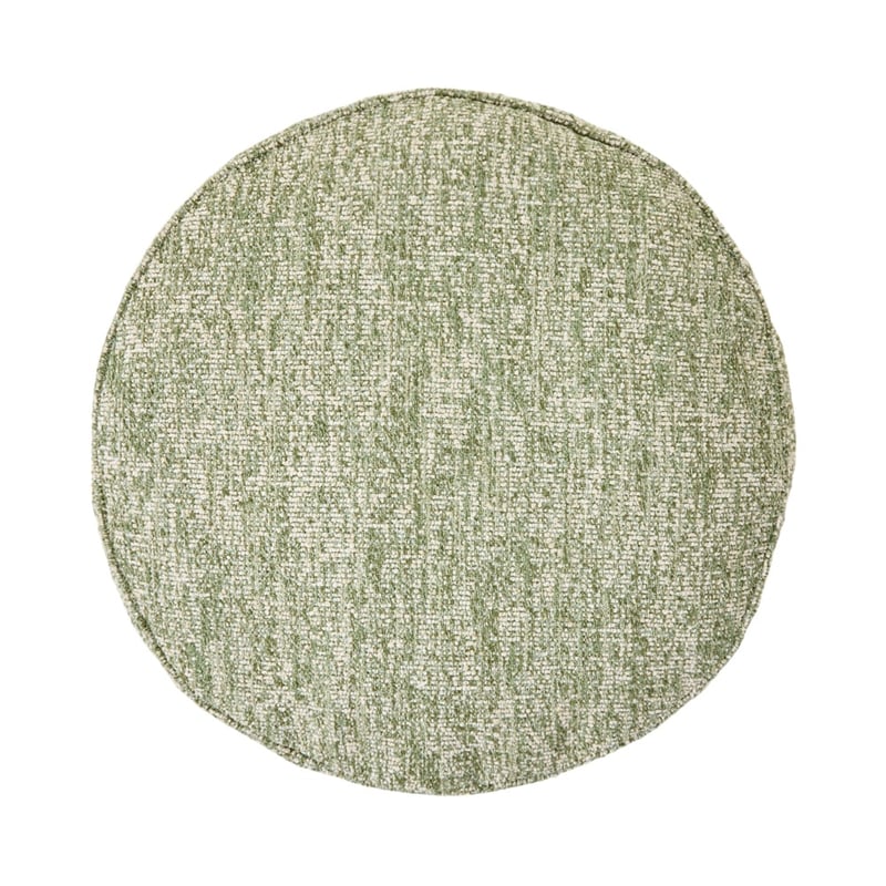 Avril Green Marle Round Cushion
