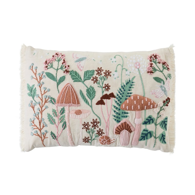 Amanita Natural Mushroom Cushion