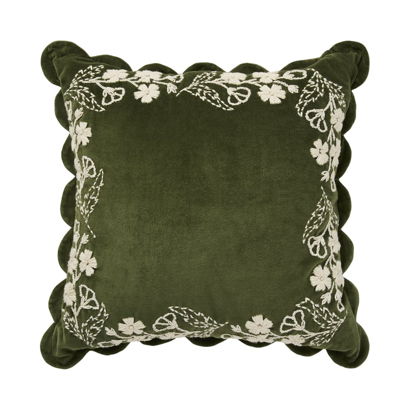 Mira Floral Green Cushion